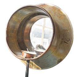 Candle Holder Bronze / Silver Colour Retro Recycled Milk Can