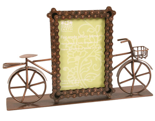 Bike chain frame with bike 4"x6" photo
