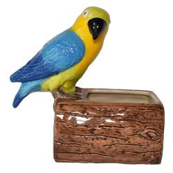 Candle box blue parrot