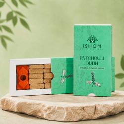 ISHOM Patchouli Oudh Smudge Incense Bricks