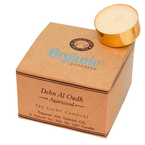 12 t-lite scented candles, Organic Goodness, Dehn Al Oudh Agarwood