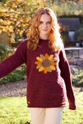 Sunflower Sweater Burgundy Small UK Size 8-10