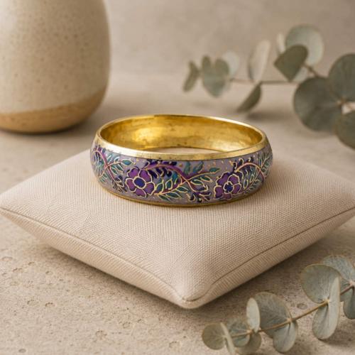 Bangle Floral Purple