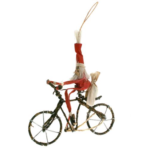 Christmas Tree decoration, Santa on bike