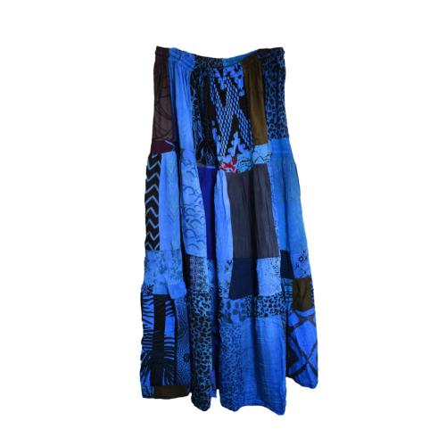 Long skirt patchwork, assorted colours, one-size