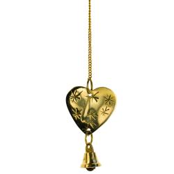 Brass chime heart
