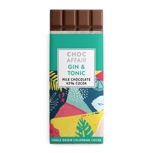 "Gin" and tonic chocolate bar