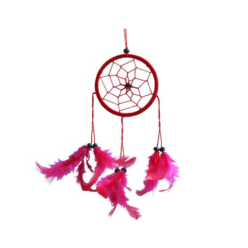 Dreamcatcher red 10cm diameter