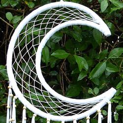 Dreamcatcher moon white diameter 29cm