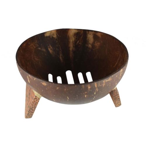 Coconut Soap Dish with three holes 11 x 8 x 2.5cm