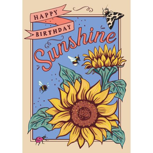 Birthday card "Sunshine" 12x17cm