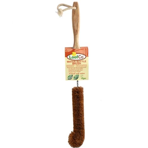 LoofCo water bottle brush with coir fibre, biodegradable, eco-friendly