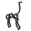 Giraffe, recycled bike chain and metal nut