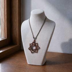 Pendant Sonokeling Rosewood, 7 Pointed Star