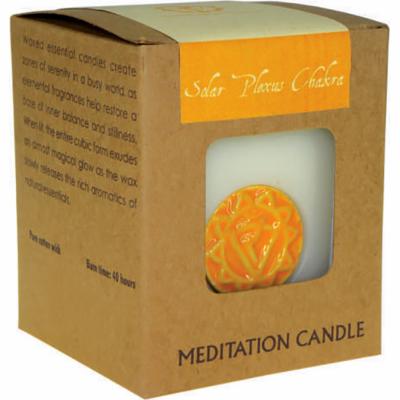 Chakra meditation candle 300g solar plexus