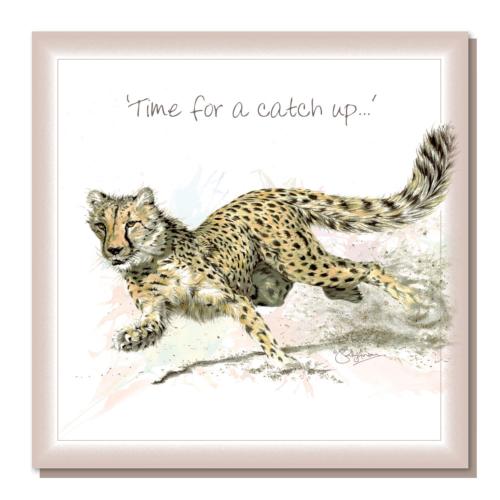 Greetings card, "Time for a catch up"