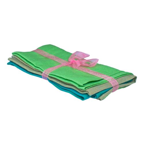 Set of 3 handkerchiefs, plain colours