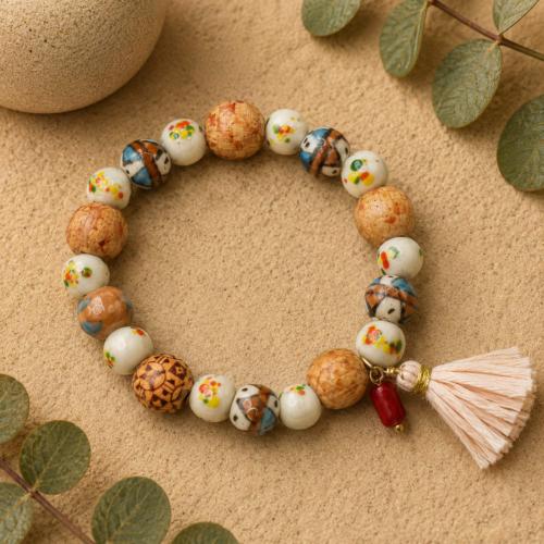 Bracelet Ceramic Round Beads
