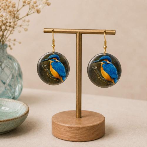 Earrings Kingfisher