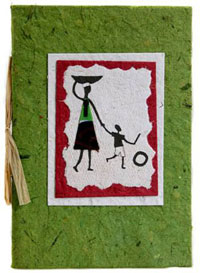 One of the handmade cards we source from Uganda