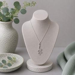 Pendant Necklace Silver Colour Serpent