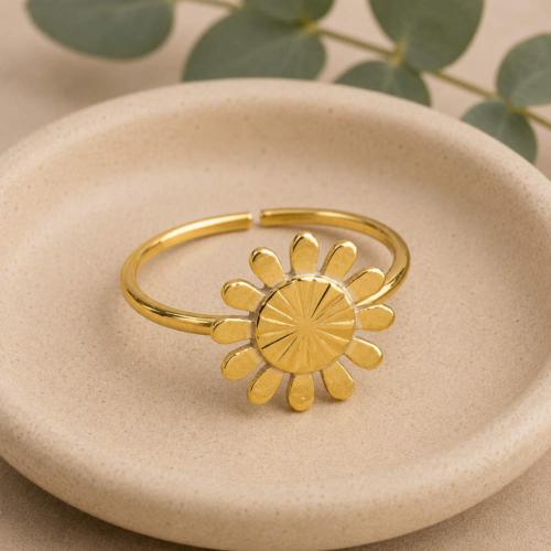 Ring Adjustable Gold Colour, Sun