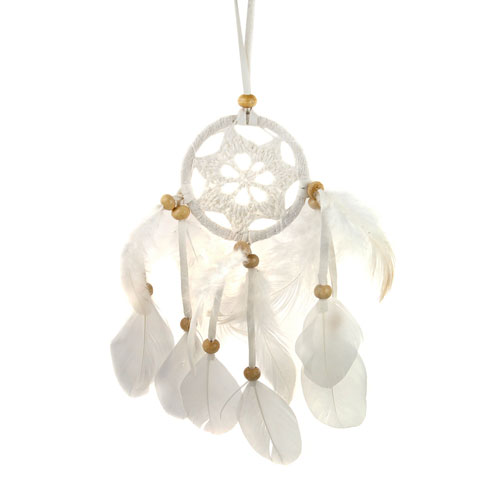 Dreamcatcher white crochet 6cm