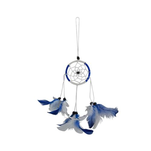 Dreamcatcher blue and white 6cm diameter