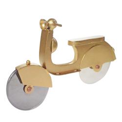 Motor scooter shaped pizza cutter