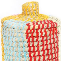 Laundry / storage basket kaisa grass 6 colour stripes