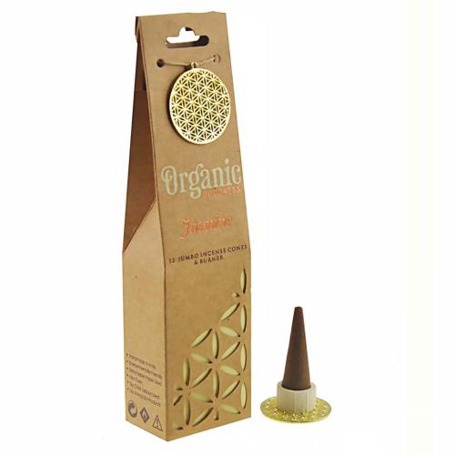 Incense cones & holder, Organic Goodness, jasmine