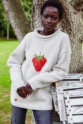 Strawberry Sweater Small UK Size 8-10