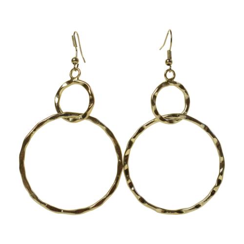 Earrings 2 intertwined circles