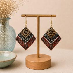 Earrings 3 Colour Square