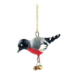 Hanging Bird Decoration Bullfinch, Recycled Plastic