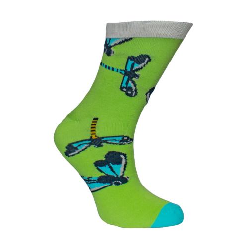 Bamboo Socks Damselflies Shoe Size UK 7-11 Mens Fair Trade Eco