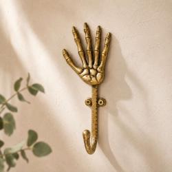 Skeletal Hand Wall Hook Recycled Aluminium