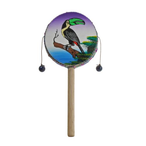 Wood/bamboo shaker, toucan