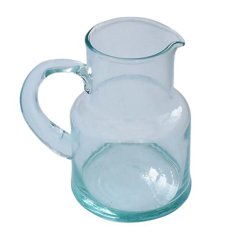 Jug/pitcher recycled glass, 15cm height