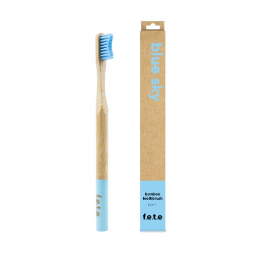Blue Sky soft bristled adult’s toothbrush made from eco-friendly Bamboo