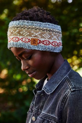Classic Fairisle Headband Grey