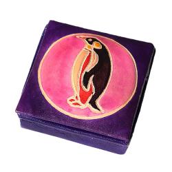 Leather coin penguin