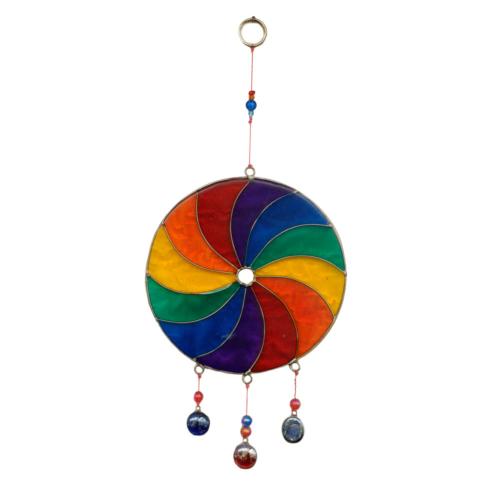 Suncatcher circle with rainbow