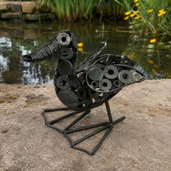 Recycled Metal Duck Ornament, Flapping Wings