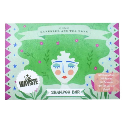 NO WAY!STE Solid Shampoo Bar Lavender and Tea Tree 95g