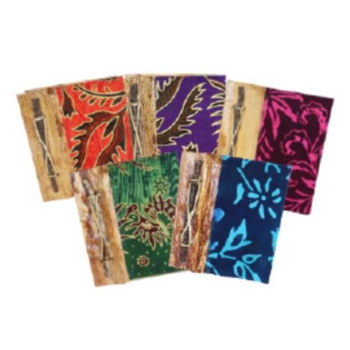 Notebook Handmade Batik Cover Assorted Colours and Designs 10x12cm
