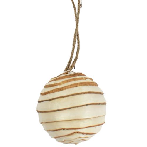 Christmas Bauble, Sola Plant Stripes, 8cm