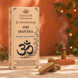 ISHOM Om Mantra Smudge Incense Bricks