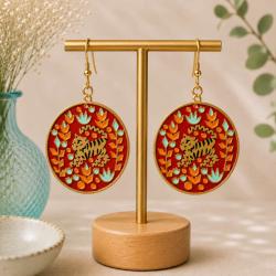 Earrings Tiger
