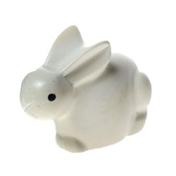 Kisii stone white rabbit 8.5x6x4.5cm